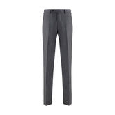 Germano Gray Fleece Wool Dress Pants